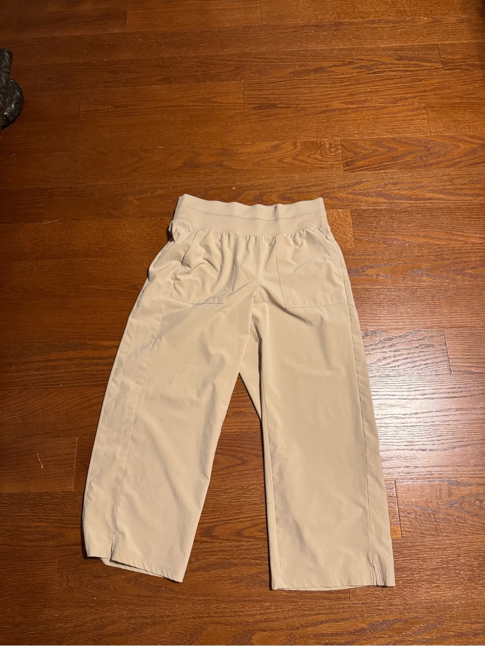 Talbots Beige Cropped Pull-On Ankle Pants